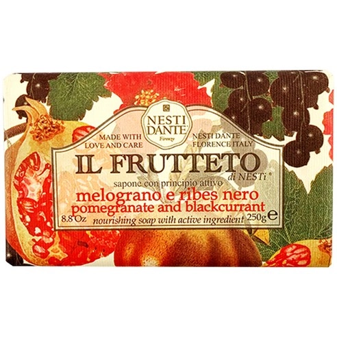 Il Frutteto Nourishing Soap [Pomegranate and Blackcurrant], 250g, 1pack