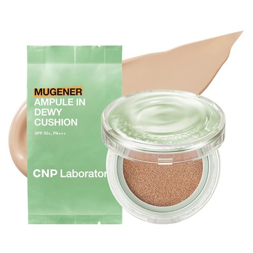 Mugener Ampoule In Dewy Cushion [SPF50+/PA+++], 15g, 23 Natural Beige, 1pack