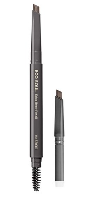 Eco Soul Edge Brow Pencil Set, 0.3g*2ea, 03 Gray Brown, 1set - Image 1