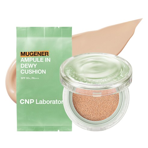 Mugener Ampoule In Dewy Cushion [SPF50+/PA+++], 15g, 21 Light Beige, 1pack
