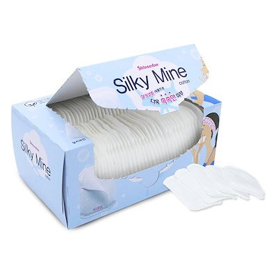 Silky Mine Cotton Pads, 80ea, 1pack