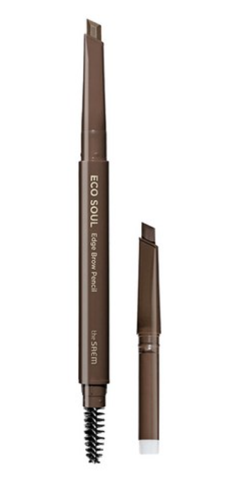 Eco Soul Edge Brow Pencil Set, 0.3g*2ea, 02 Deep Brown, 1set - Image 1