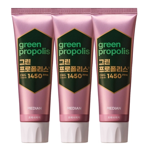 Green Propolis Whole Family Toothpaste [Fresh Peach], 100g+100g+100g
