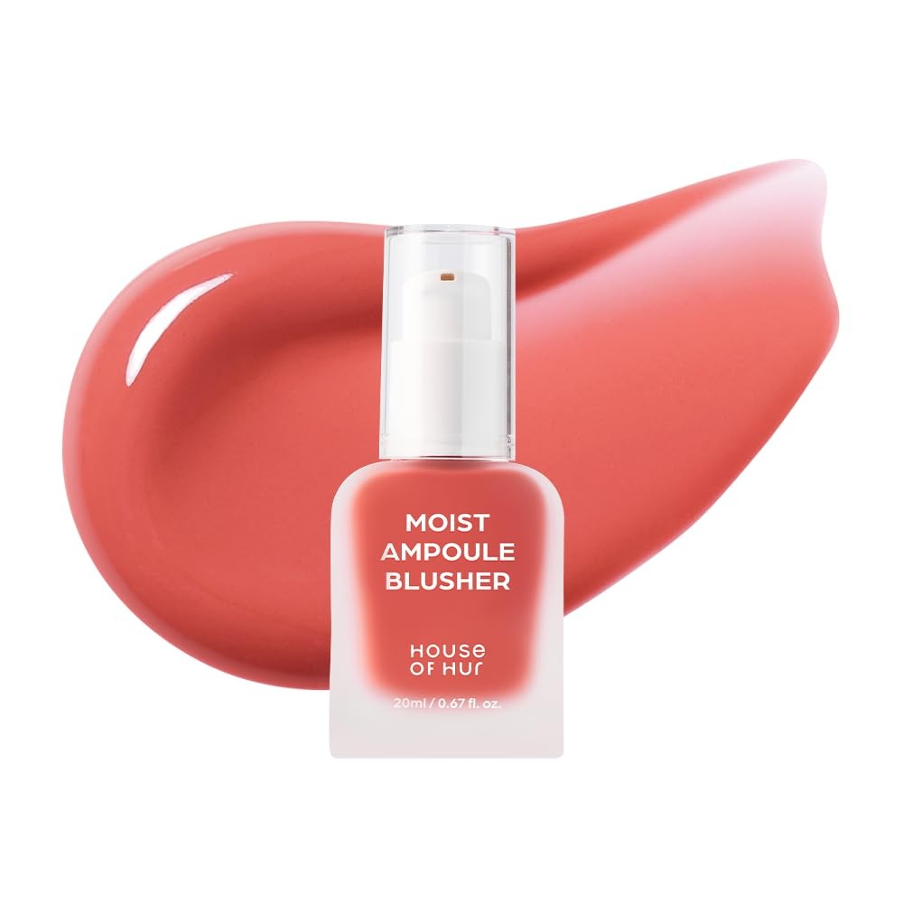 Moist Ampoule Blusher, 10ml, Peach Coral, 1pack