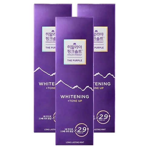 Himalaya Pink Salt The Purple Whitening Tone-Up Toothpaste, 100g+100g+100g