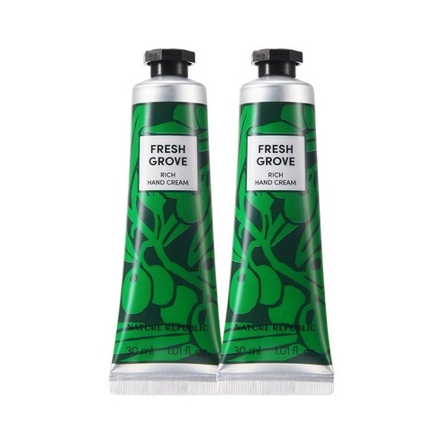 Hand & Nature Rich Hand Cream [Freshgrove], 30ml+30ml