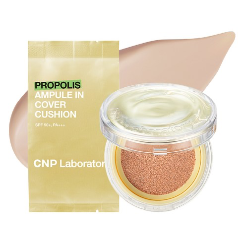 Propolis Ampoule In Cover Cushion [SPF50+/PA+++], 15g, 21 Light Beige, 1pack