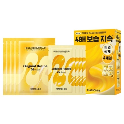 Original Recipe Honey Modeling Pack, 66g*4, 1pack