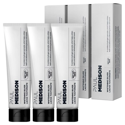 Silveracha Toothpaste, 100g+100g+100g