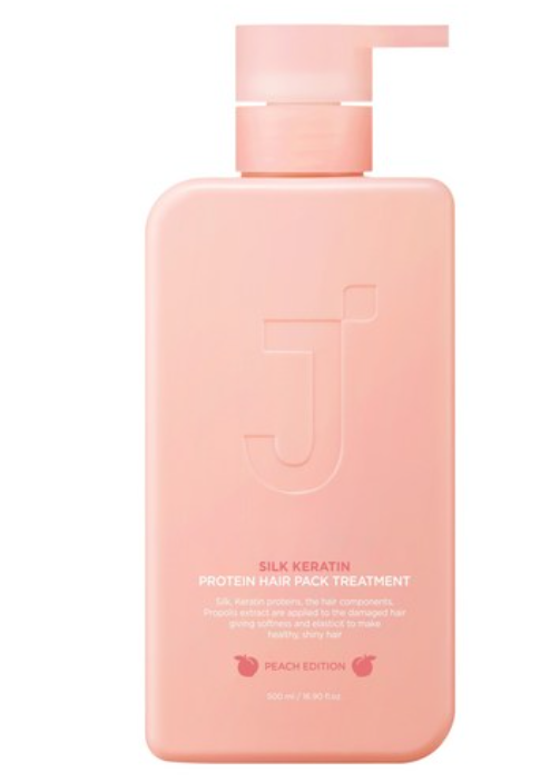 Silk Keratin Protein Hair Pack Treatment Peach Edition