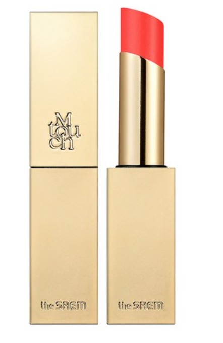M Touch Shine Lipstick, 5g, CR01 Peach Glace, 1pack - Image 1