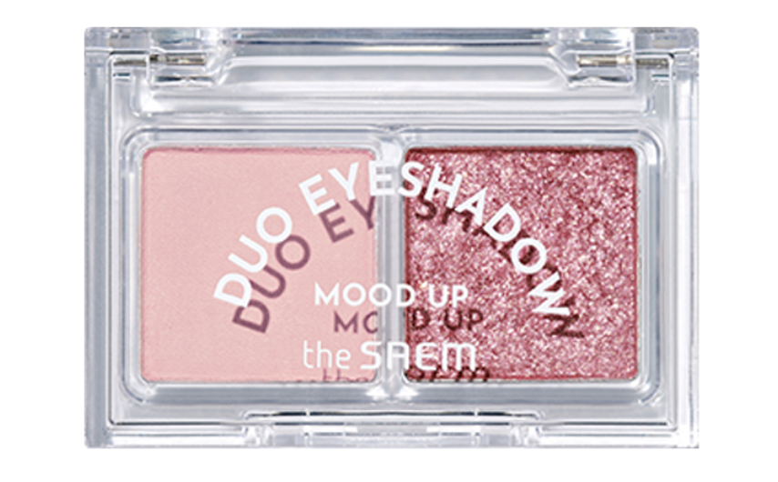Mood Up Duo Eyeshadow, 1.4g, PK01 Mellow Pink, 1pack - Image 1
