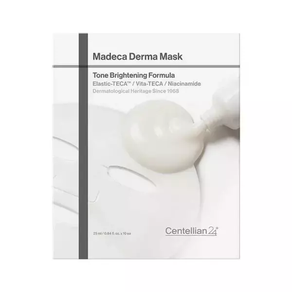 Madeca Derma Mask Tone Brightening Formula, 10ea, 1pack - Image 1