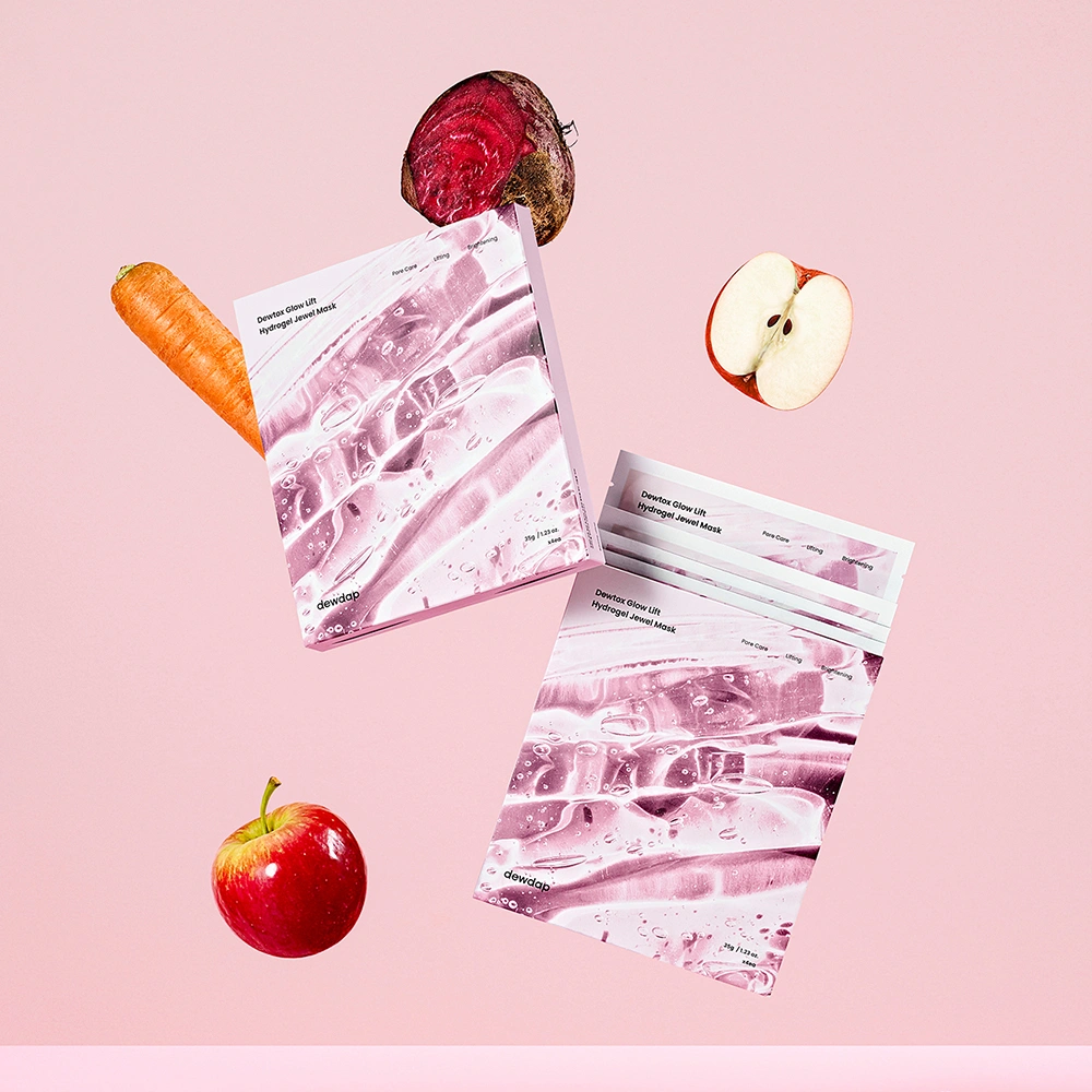 Dewtox Glow Lift Hydrogel Jewel Mask, 4ea - Image 4
