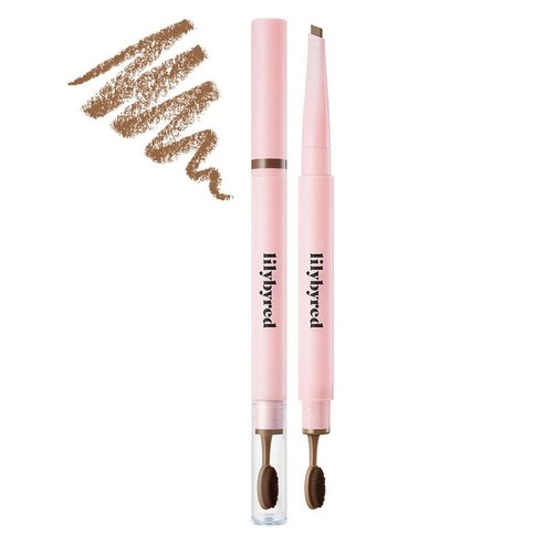 Hard Flat Brow Pencil, 0.17g, 02 Medium Brown, 1pack - Image 1