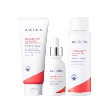 Theracne365 Serum + Toner + Cleansing Foam Set