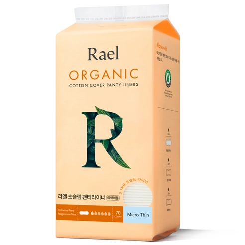 Organic Cotton Cover Ultra Slim Panty Liner, 70ea, 1pack