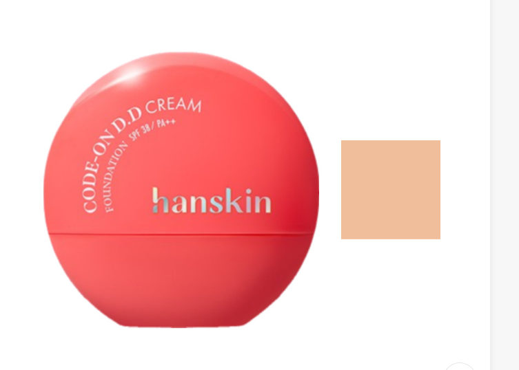 CODE-ON DD Cream Foundation [SPF38/PA++], 35ml, 23N Natural Beige, 1pack