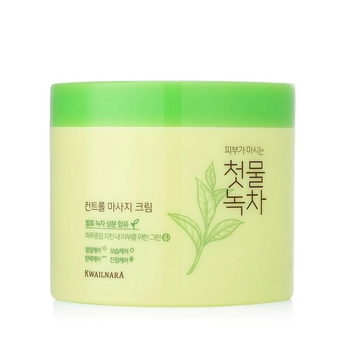 First Water Green Tea Control Massage Cream, 300g, 1pack