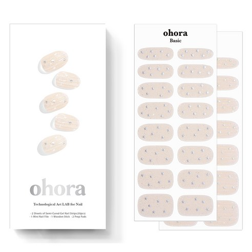 Semi Cure Gel [Nail], N Milky Star, 1pack