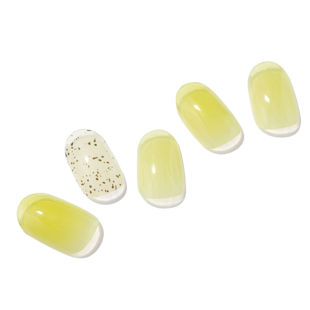 Gel Nail, 32ea, Lemon Cream, 1pack