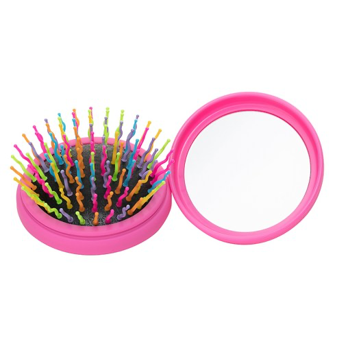 Rainbow Volume S Brush Compact, Pink, 1ea