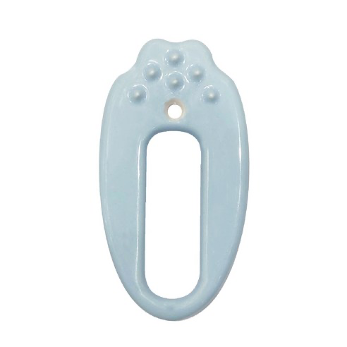 Ceramic Gua Sha, Skyblue, 1ea