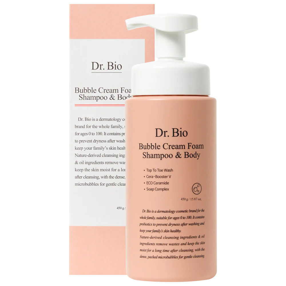 Bubble Cream Foam Shampoo and Body, 450ml, 1pack