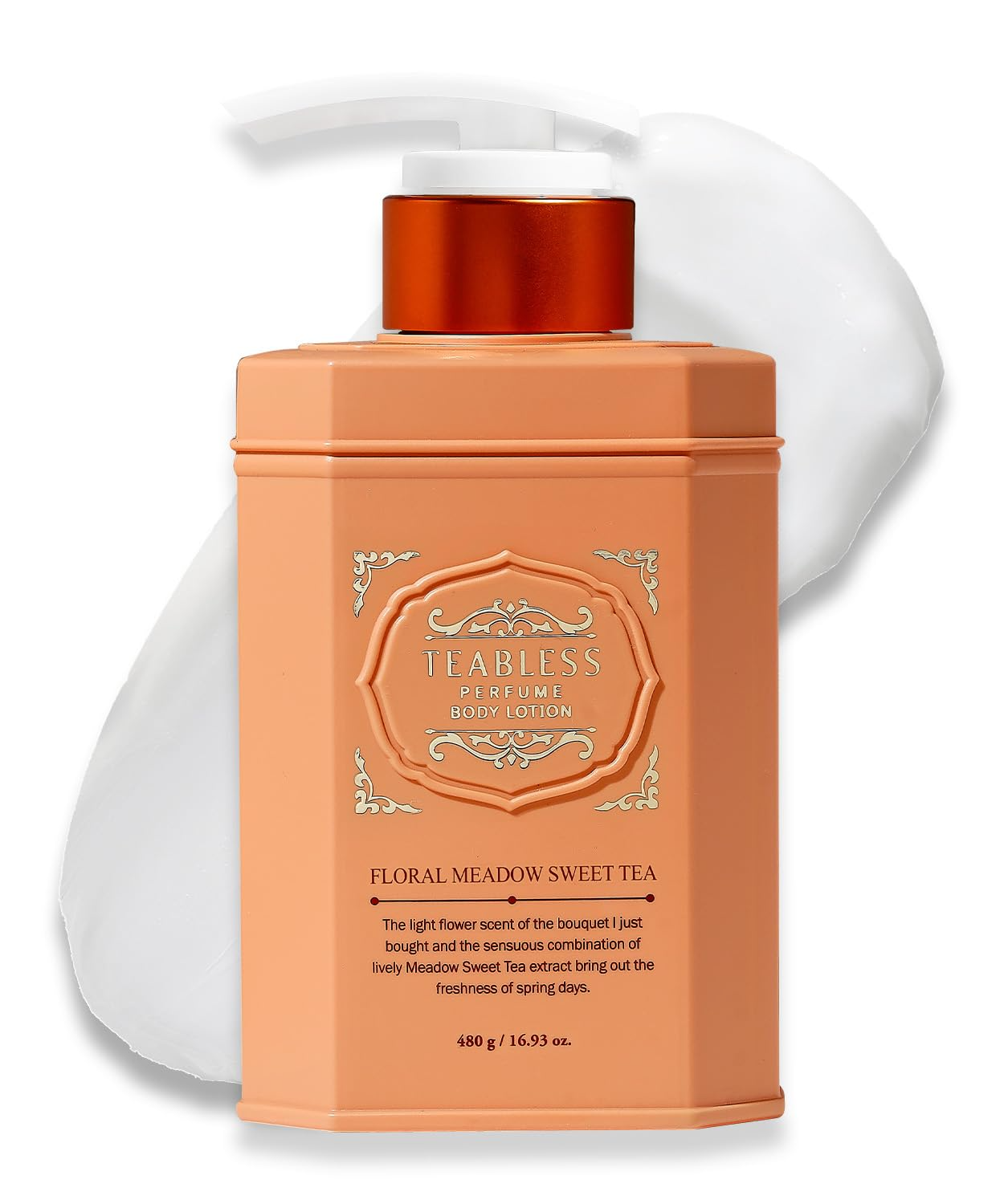 Floral Meadow Sweet Tea Perfumed Body Lotion, 480g, 1pack