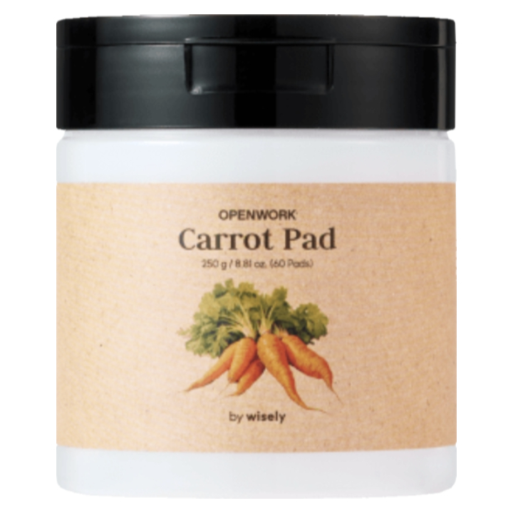 OPENWORK Carrot Toner Pad, 60ea, 1pack