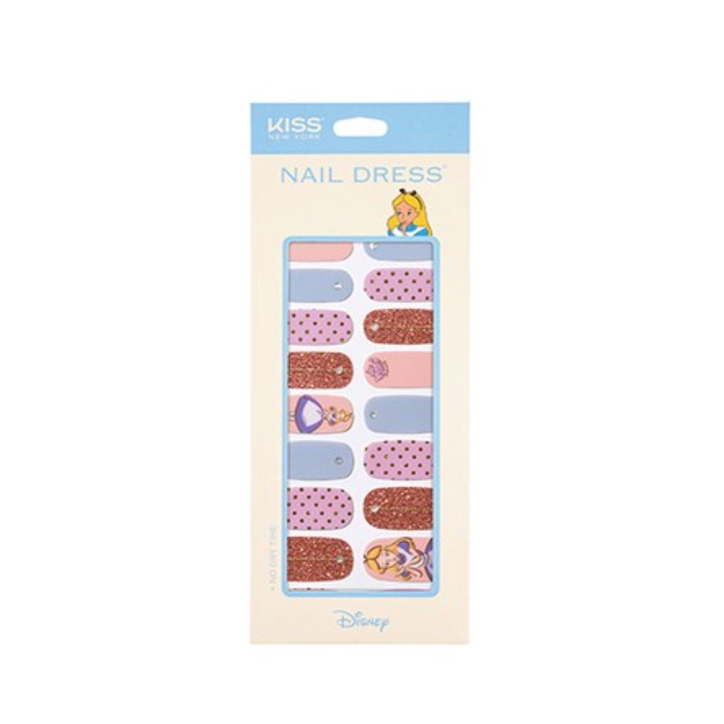 Disney Nail Dress Sticker, 24ea, Alice's Tea Party, 1pack