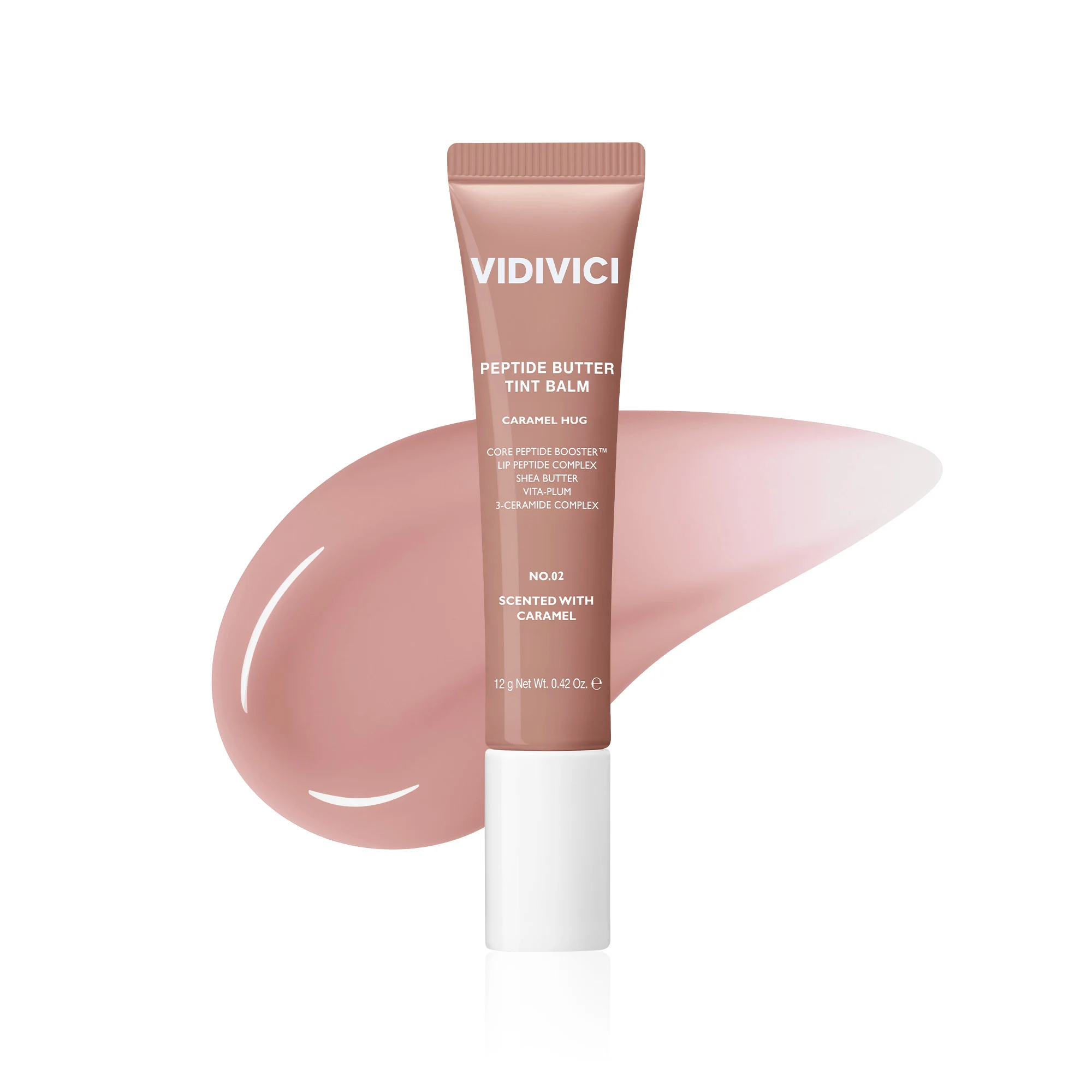 Peptide Butter Tint Balm, 12g, 02 Caramel Hug, 1pack