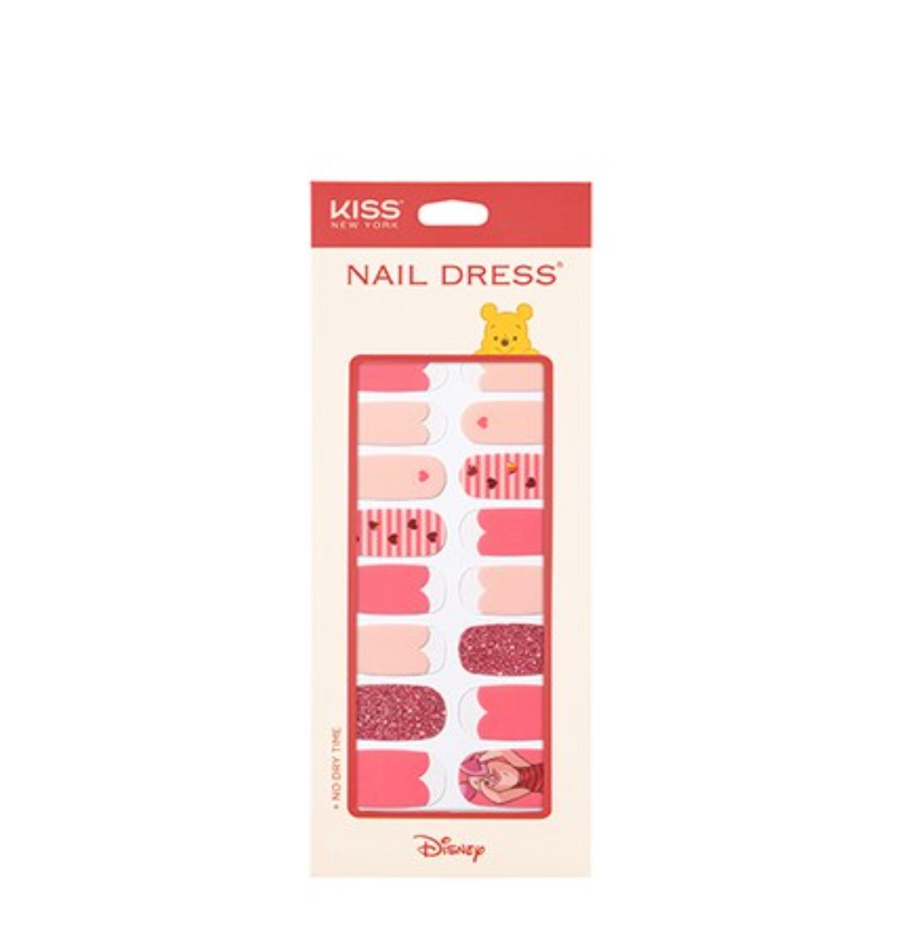 Disney Nail Dress Sticker, 24ea, Peekaboo Piglet, 1pack