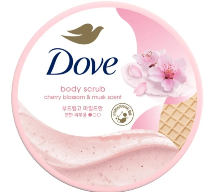 Body Scrub [Seeds Cherry Blossom & Musk Scent], 298g, 1pack