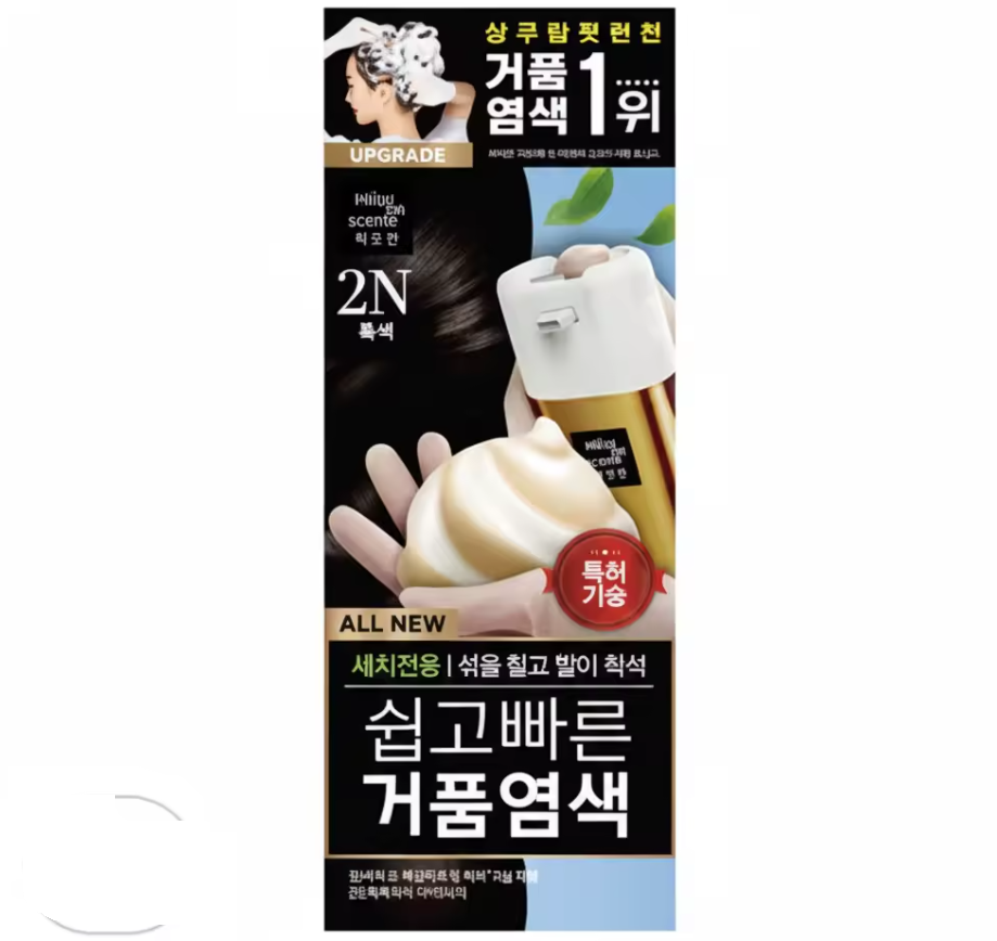 Easy & Speedy Foam Hair Color, 80g, 2N Black, 1pack