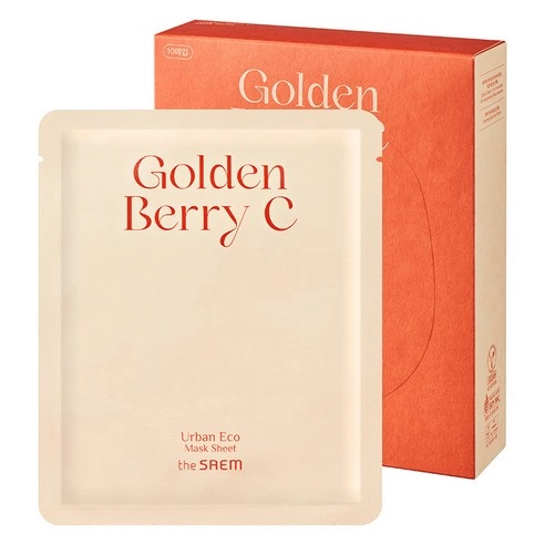 Urban Eco Golden Berry C Seed Sheet Mask, 23ml*10ea, 1pack - Image 1