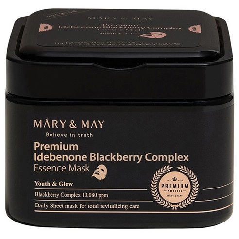 Premium Idebenone Blackberry Complex Essence Mask, 20ea, 1pack