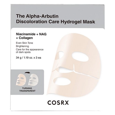 The Alpha Arbutin Discoloration Care Hydrogel Mask, 34g*3ea, 1pack - Image 1