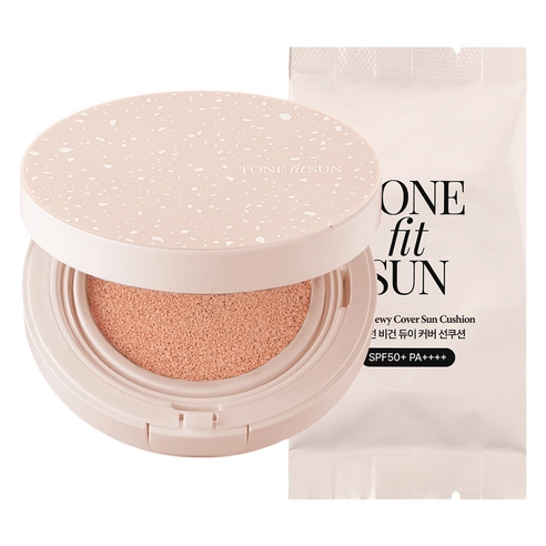 Vegan Dewy Cover Sun Cushion [SPF50+/PA++++], 12g, 1pack