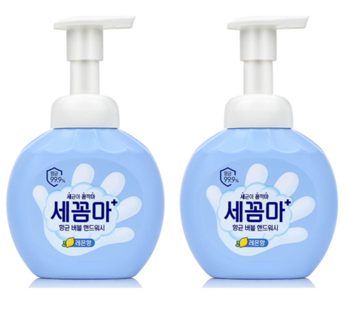 Secoma Bubble Antibacterial Handwash [Lemon], 250ml+250ml