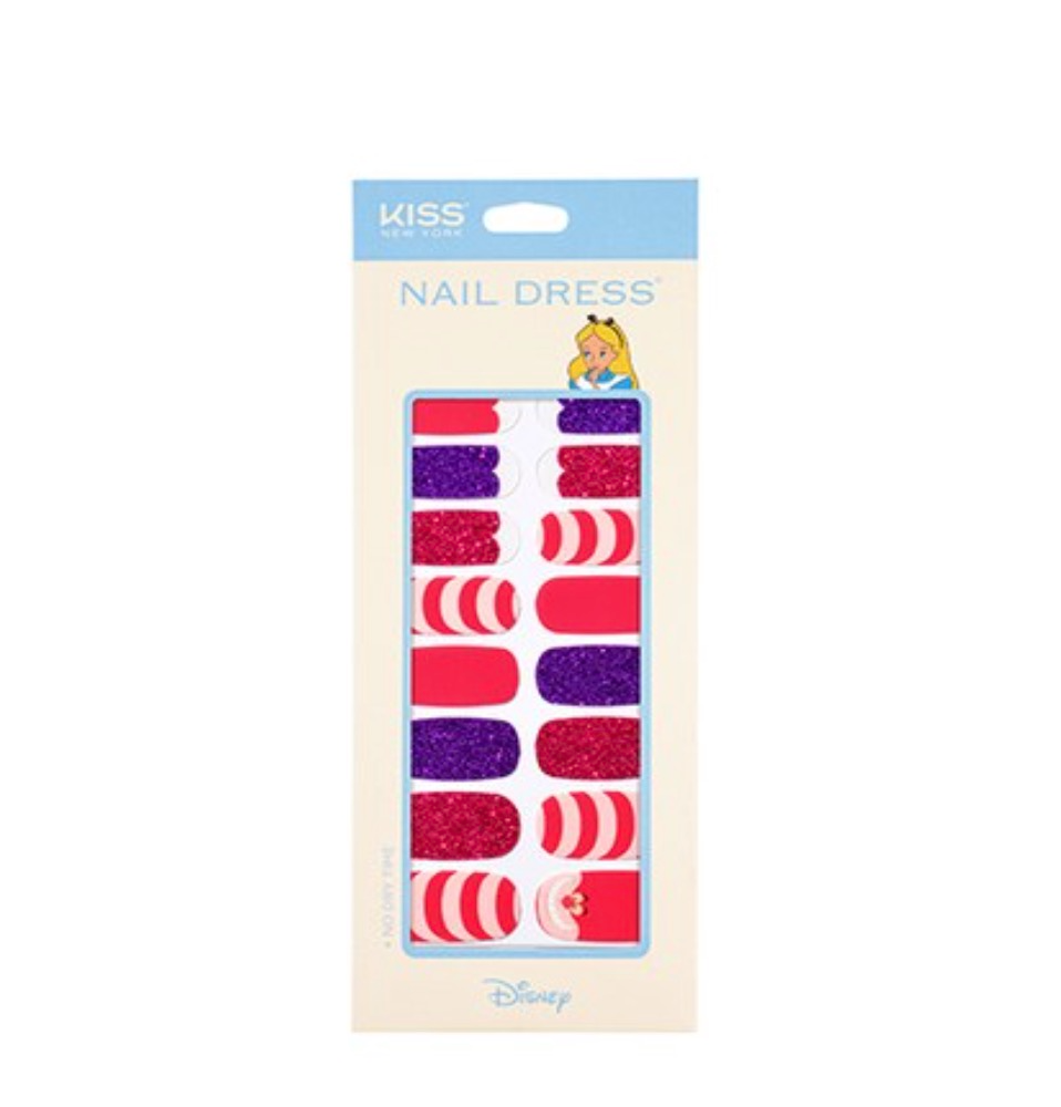 Disney Nail Dress Sticker, 24ea, Cheshire Cat, 1pack