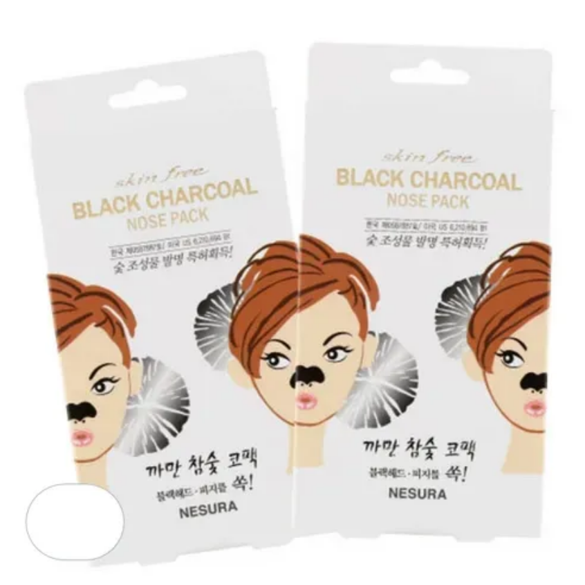 Skin Free Black Charcoal Nose Pack