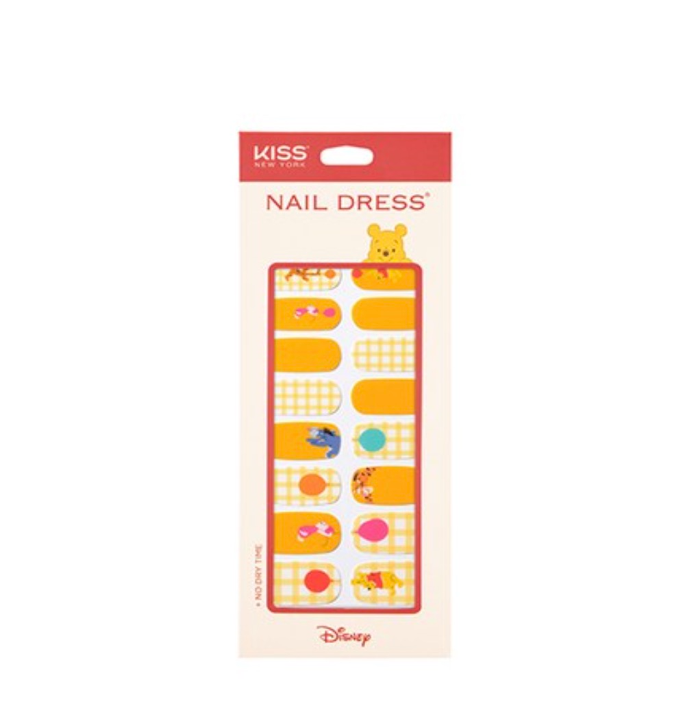 Disney Nail Dress Sticker, 24ea, Floating Pooh, 1pack