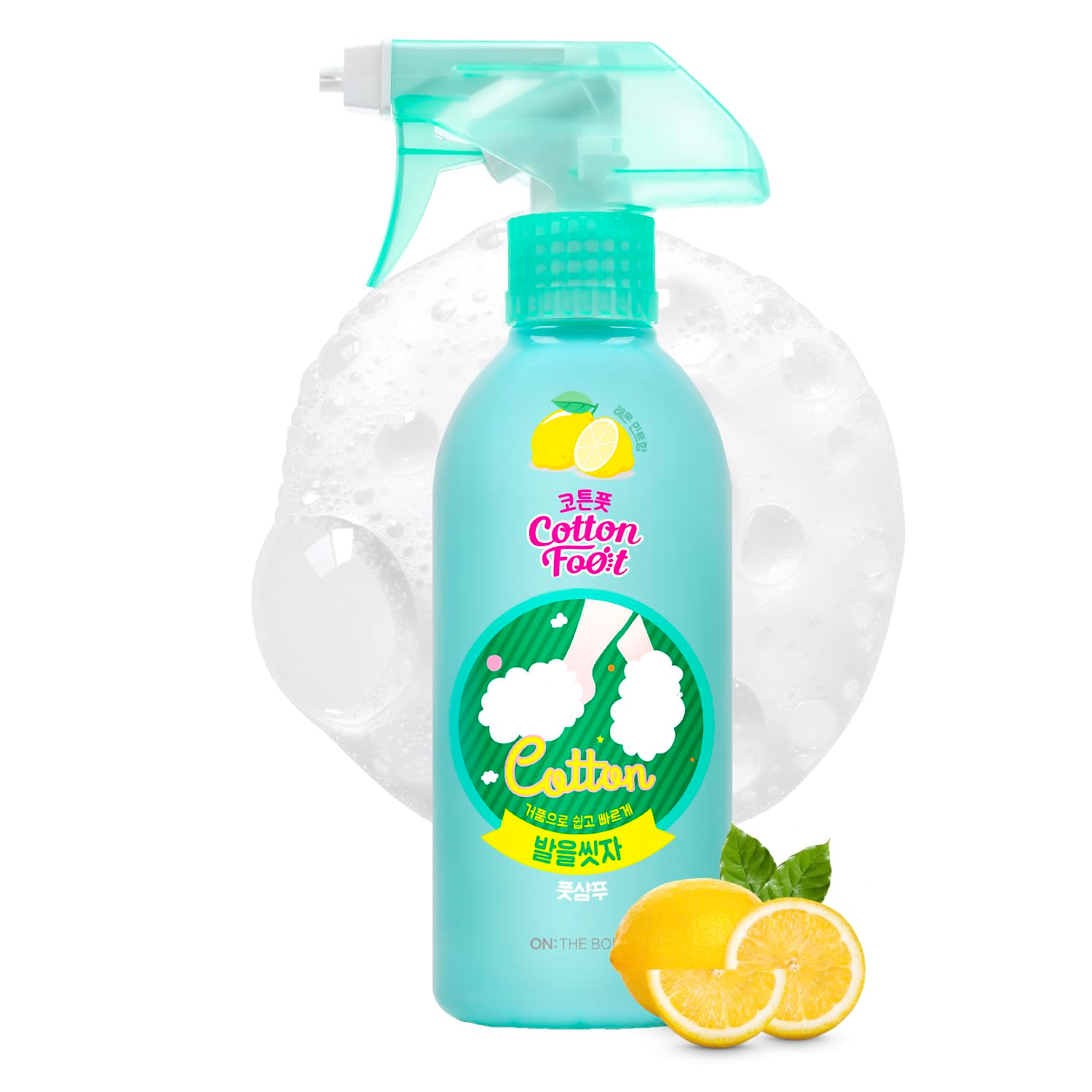 Cotton Foot Shampoo [Lemon Mint], 385ml, 1pack