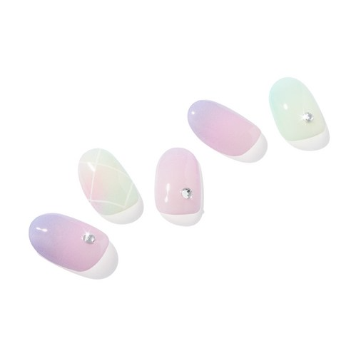 Gel Nail, 32ea, Argyle Check, 1pack