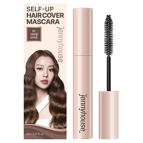 Self-Up Hair Cover Mascara, 8ml, Natural Brown, 1pack