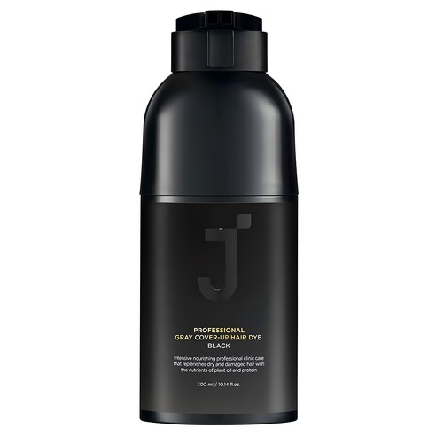 Professional Cover-up Gray Hair Dye, 300ml, Black, 1pack