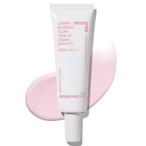 cherry blossom tone-up cream Skin Fit [SPF50+/PA++++], 50ml, 1pack - Image 1