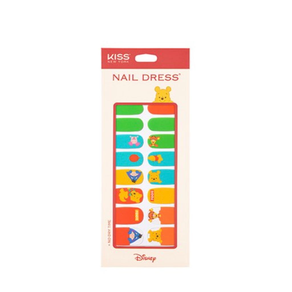 Disney Nail Dress Sticker, 24ea, Pooh And Friends, 1pack
