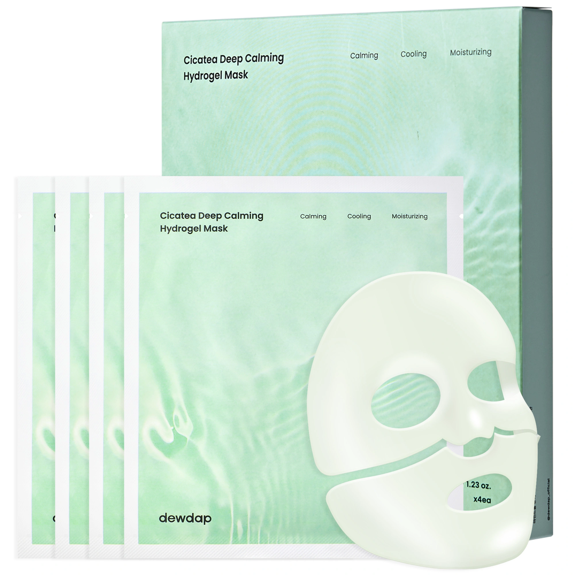 Cicatea Deep Calming Hydrogel Mask, 4ea - Image 1